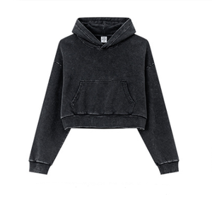 Sudadera con Capucha Unisex, Color Gris Sólido, Algodón French Terry, con Bolsillo, Estilo Casual para Invierno, Corte Regular, Estilo Cuadrado, con Letras - Product Image 2