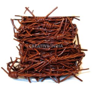 Dernière Offre Spéciale cordon barbwire en cuir cordon torsadé rond en couleurs fantaisie pour bricolage artisanat bijoux et accessoires prix de gros - Product Image 1