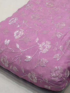 Tissu en dentelle filet doux brodé de perles, motif carré élégant, pour robe de mariée africaine et tenue de soirée - Product Image 1