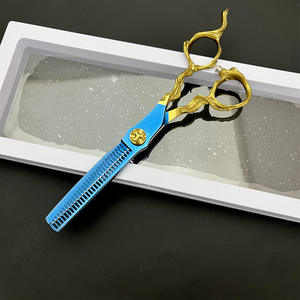 Ciseaux de barbier professionnels de 6 pouces avec logo personnalisé, outils de coiffure, ciseaux à effiler et à couper pour salon de coiffure - Product Image 4