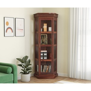 Elegant Sheesham Wood Corner <b>Shelf</b> with Carvings - Wholesale B2B - Product Image 4