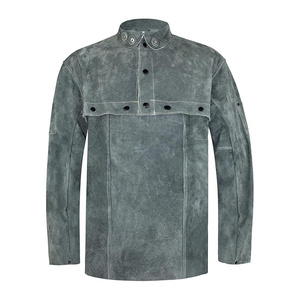 เสื้อแจ็คเก็ตหนังวัวแท้คุณภาพพรีเมียมสำหรับงานเชื่อม ออกแบบได้ตามต้องการ สำหรับทุกเพศ ทนทาน เหมาะสำหรับงานอุตสาหกรรม - Product Image 1