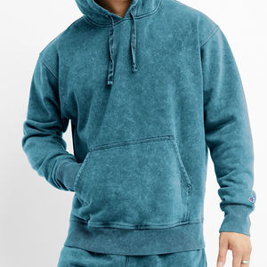 Sudaderas y hoodies para hombre, personalizadas, extragrandes, de algodón orgánico 100% forro polar, fabricante mayorista, lavado ácido para hombre - Product Image 3