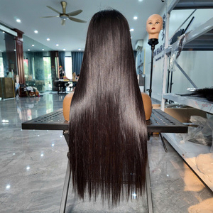 Perruque Bob Courte 1B en Cheveux Vierges Vietnamiens 100% Double Drawn Lisses Naturels avec Lace Frontale 4x4 pour Femmes – Vente en Gros - Product Image 4