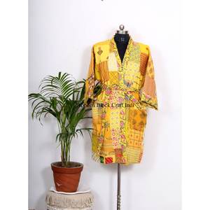 Kimono en soie 100% de haute qualité, imprimé, motif magnifique, couleur et logo personnalisables - Respirant, doux, printemps, été, automne - Product Image 1