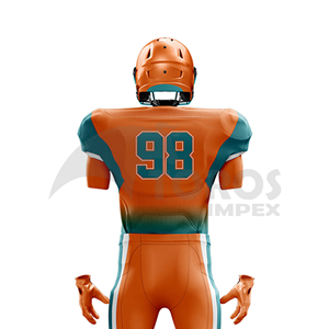 Custom American Football Uniform Set Sublimated Team Jersey Premium Polyester Football Kit OEM ODM Private Label Wholesale Manuf - Product Image 3