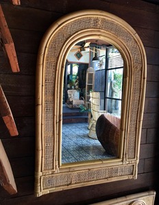 Vintage Rattan <b>Mirror</b> For Bedroom Styling Elegant Natural Frame For Daily Use And Timeless Interior Decor Handcrafted From India - Product Image 4