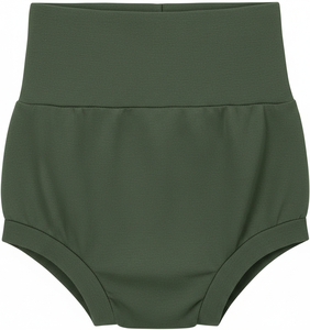 Shorts pour bébé et tout-petit 100% bambou à carreaux gingham, style pique-nique, rétro, taille haute - Product Image 1