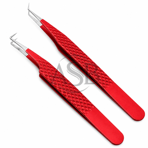 Pinzas de Acero Inoxidable Duraderas de Última Generación para Extensión de Pestañas y Herramientas de Belleza con Punta Puntiaguda, Empaque en Bolsa, Marca Personalizada - Product Image 2