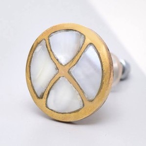 Customizable Brass MOP Inlay Modern Eco-Friendly Furniture Handles <b>Knobs</b> <b>for</b> Kitchen <b>Dresser</b> Cabinet Door Wardrobe lametierartz - Product Image 6