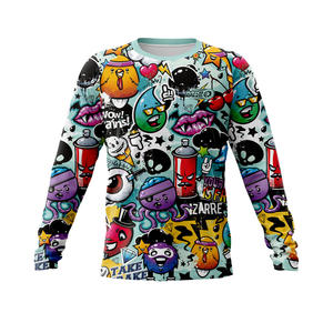 Vêtements de VTT Shan Apparel en gros, vêtements de vélo imprimés par transfert thermique, manches longues coupe-vent, t-shirt de vélo à séchage rapide, anti-UV, haute performance - Product Image 5