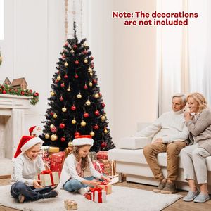 Albero di Natale Artificiale da 6/7/8 Piedi con Suoni Spettrali e 6 Modalità di Illuminazione per Decorazioni di Halloween - Product Image 5