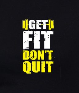 Camiseta sin mangas negra para mujer, con estampado 'Get Fit Don't Quit', cuello redondo, sin mangas, informal, para entrenamiento, 100% algodón, tejido transpirable, con logo frontal - Product Image 4