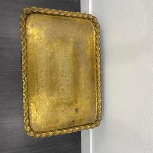 Bandeja de Servicio de Latón de Calidad Premium para Servicio a la Habitación de Hotel y Exhibición en Banquetes con Brillo Duradero - Product Image 5