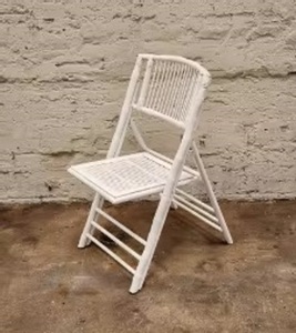 Silla de Bambú y Teca con Patas Cónicas, Estilo Rústico, Ligera, para Exteriores, Jardín, Restaurante, Sala de Estar, Ahorra Espacio - Product Image 4