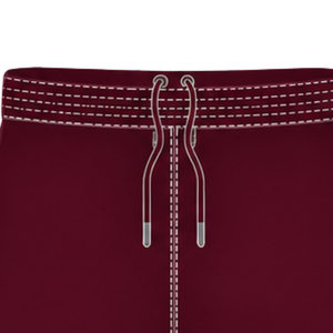 Pantalones Cortos de Rugby Blancos y Borgoña, Cintura Elástica con Cordón, Ropa Deportiva Ligera para Entrenamiento, Partidos y Equipos - Product Image 5