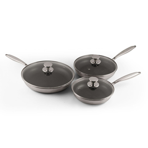 Juego de Woks Antiadherentes Diseñados para Cocinas Modernas con Superficie de Fácil Limpieza, Base Resistente, Asas Cómodas y Cocción Rápida - Product Image 4