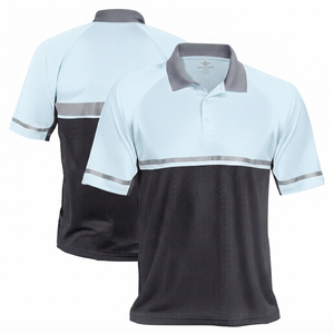 Hi-vis Fluorescent Polyester Short Sleeve Construction Safety Unisex Working <b>Polo</b> Shirts Reflective Tape Workwear - Product Image 5
