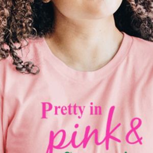 Camiseta Pretty in Pink Supreme en verde, camiseta de algodón de manga corta, top informal a la moda para mujer, ropa griega cómoda de verano - Product Image 2