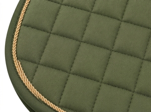 Tapis de selle matelassé vert olive pour chevaux, respirant, pour le saut d'obstacles et le dressage, avec logo personnalisé, fournisseur OEM, exportateur - Product Image 2