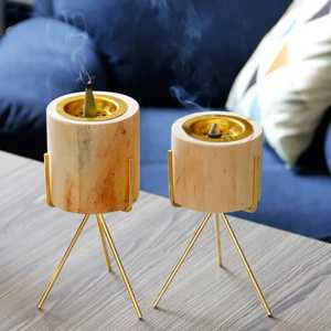 Latest Fancy Design Wooden Wood Pattern Bakhoor Wedding Religious Aromatic Fragrance Durable Wood Incense <b>Burner</b> Stick Holder - Product Image 5
