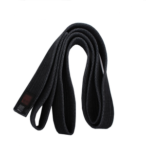 Cinturón de Artes Marciales Personalizado con Rayas Multicolores de Algodón, Bordado Negro para Judo, BJJ, Taekwondo y Karate - Product Image 5