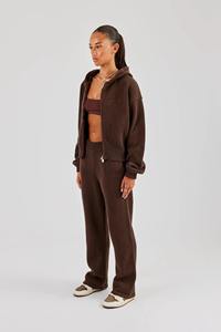 Conjunto de Dos Piezas para Mujer, Invierno, Color Sólido, Sudadera con Cierre y Pantalones Deportivos, Ropa Casual Cómoda, Combinación a Juego, Tela Suave - Product Image 5