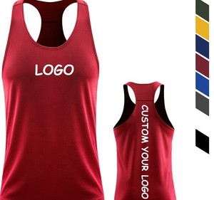 Débardeurs pour hommes en coton 100% respirant, côtelés, absorbant la transpiration, pour la gym et le fitness, sublimation - Product Image 5