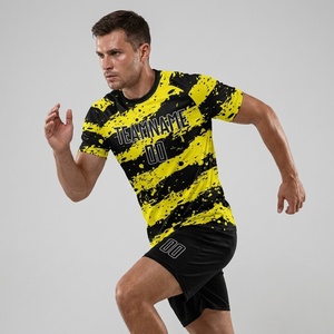 Wholesale Cheap Soccer Uniforms Set Custom Logo Team Football Jersey Dry Fit Breathable Soccer Jersey Set for Club College <b>Train</b> - Product Image 5