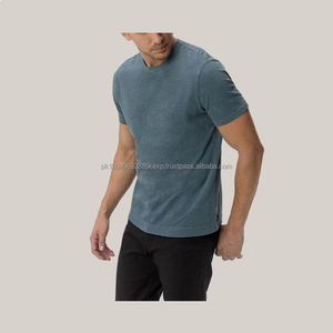 Camiseta de Algodón 100% de Alta Calidad, Tejida y Estampada para Hombre, con Logotipo Personalizado, Transpirable, Talla Grande, Holgada - Product Image 4