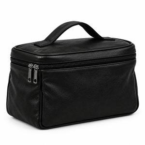 High Quality Leather Toiletry <b>Bag</b> Travel Cosmetic <b>Bag</b> <b>Wash</b> <b>Bag</b> Organizer Dopp Kit Custom Unisex Leather Travel Pouch <b>Bag</b> - Product Image 3