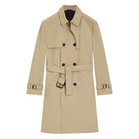 Manteau Trench Décontracté Homme Hiver Imperméable avec Boutons pour le Camping, Anti-Plis, avec Ceinture – Vente en Gros