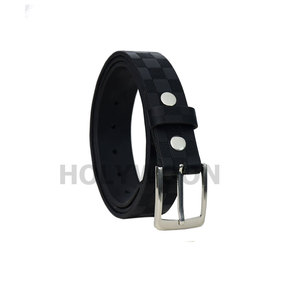 Cinturón de Cuero Genuino para Hombre con Hebilla Clásica, Cinturón de Cuero Vacuno Premium para Hombre, Uso Profesional, Cinturón de Cuero con Logotipo Personalizado - Product Image 1