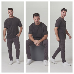 Camiseta Oversize para Hombre Personalizada, Estilo Urbano, con Lavado Ácido y Efecto Vintage, 100% Algodón - Product Image 6