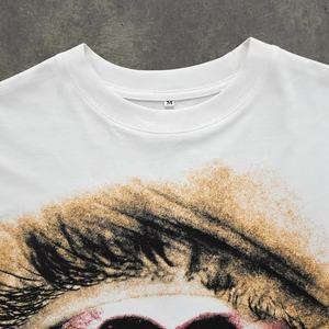 2025 <b>Men</b> Custom DTG Print Boxy Fit Cropped T <b>Shirts</b> Oversized <b>Mens</b> Double Layer Long Sleeve T-<b>shirts</b> With <b>Thermal</b> Waffle Sleeves - Product Image 5