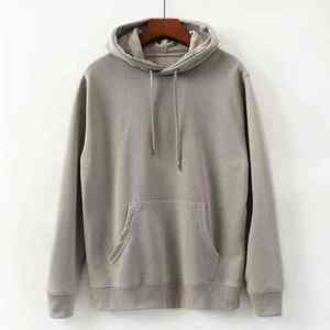 Sweat à capuche surdimensionné en molleton 100% coton de haute qualité 220 g/m² avec logo personnalisé, poche avant, écologique, unisexe, noir, pour homme - Product Image 6