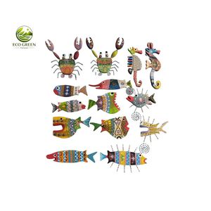 Arte de Pared de Peces de Madera Pintado a Mano, Escultura de Animales Marinos Coloridos, Arte Decorativo Ecológico con Protección UV - Product Image 6