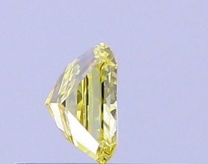 Diamant Carré Jaune Intense Fantaisie 0,29 Carat Pureté VS1 Coupe VG CVD Cultivé en Laboratoire Pierre Précieuse Jaune Brillante pour Bijoux - Product Image 4