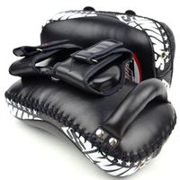 Cibles de frappe pour boxe et Muay Thai, en PU, confortables et durables, design noir et blanc, toutes saisons