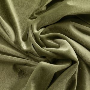 Fashionable Light Mehandi Velvet 100% Polyester Woven Fabric Solid Color Brushed Sueded Finish Mens Formal Wedding Wear - Product Image 4
