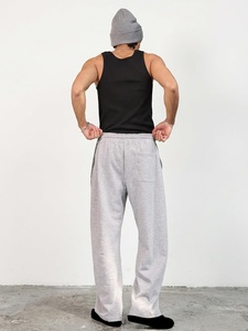 Pantalones de Algodón de Pierna Ancha para Hombre, Cintura Elástica, Casuales, Verdes, Transpirables, con Bolsillos Laterales, Tejido de Invierno, Nueva Colección 2026 - Product Image 6