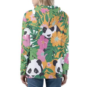 Sweat à capuche long personnalisé pour femme, style vintage, 100 % polyester, séchage rapide, imperméable, avec logo frontal, haute qualité - Product Image 5