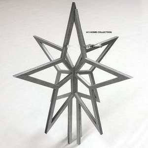 Best Quality Iron Metal <b>Star</b> Shape Modern Design Christmas <b>Tree</b> Topper Hanging Ornament <b>For</b> Novelty Gift - Product Image 2