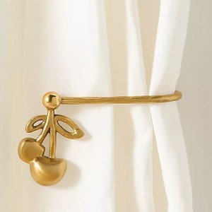 Support de rideau en laiton doré antique en forme de nœud, accessoire décoratif pour rideaux de fenêtre, idéal pour hôtels, maisons et restaurants - Product Image 6