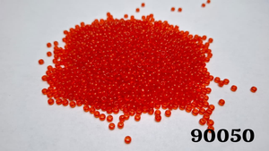 Perles de rocaille rondes Preciosa Orange Jaunty 8'0 (verre et verre soufflé) en vrac pour la fabrication de bijoux, l'artisanat et la broderie - Product Image 3