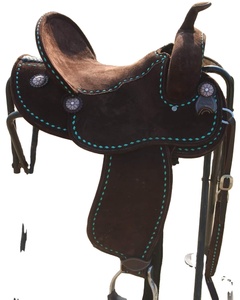 Silla de Montar Western de Cuero Rugoso de Alta Calidad para Equitación - Diseño Buckstitch, Opciones de Logotipo Personalizado OEM HORZE N PET - Product Image 2