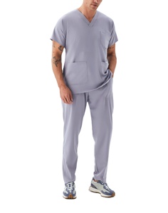 Bata de laboratorio de sarga unisex personalizada al por mayor uniformes de hospital de alta calidad y uniformes médicos para conjuntos de Enfermería de Bangladesh - Product Image 5