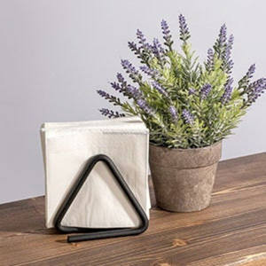 Porte-serviettes triangulaire décoratif support pour décoration de table et accessoires porte-mouchoirs de comptoir en métal pour hôtels à bas prix - Product Image 5