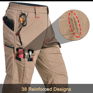 Pantalones de Trabajo Industriales Profesionales con Costuras Reforzadas y Material de Alta Densidad para Máxima Durabilidad en el Trabajo - Product Image 2