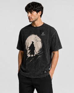 T-shirt léger pour homme en coton 100% délavé à l'acide, respirant, écologique, personnalisable OEM, vente en gros - Product Image 3